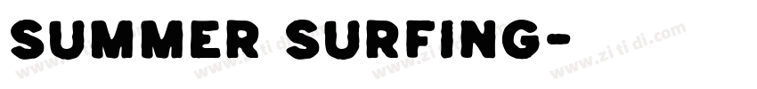 Summer Surfing字体转换